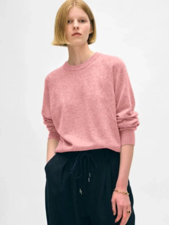 White + Warren Sweaters - NEW White + Warren Essential cashmere easy sweatshirt in Pink